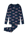 Petit Lem Boys' Fire Truck Print Pajama Set - Big Kid In Animal Print