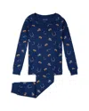 Petit Lem Boys' Football Play Print Pajama Set - Little Kid In Multi
