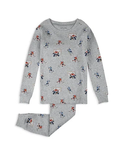 Petit Lem Boys' Hockey Players Print Pajama Set - Big Kid In Animal Print
