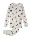 Petit Lem Boys' Holiday Pugs Print Pajama Set - Little Kid In White