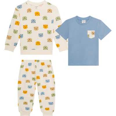 Petit Lem Kids' 3-piece Woven Set In Multi