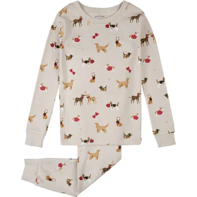Petit Lem Kids' Fitted Cotton Two-piece Pajamas In Multi