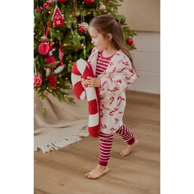 Petit Lem Kids' Fleece Robe In Pink