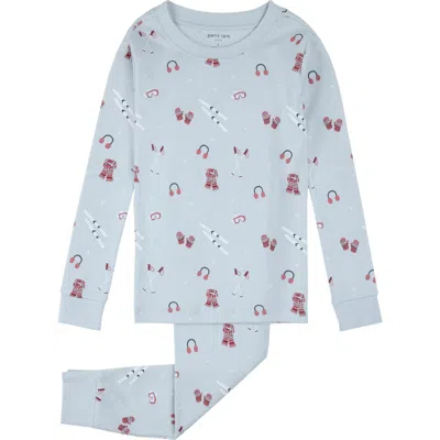 Petit Lem Kids' Ski Gear Pajamas In Blue