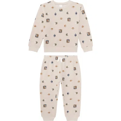 Petit Lem Kids' Sweatshirt & Joggers Set In Neutral