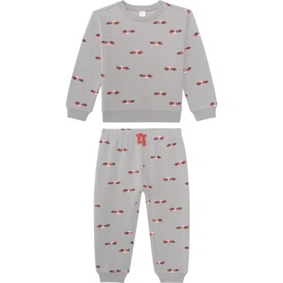 Petit Lem Kids' Sweatshirt & Joggers Set In Neutral