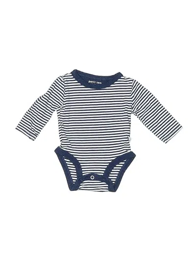 Pre-owned Petit Lem Babies' Long Sleeve Onesie In Blue