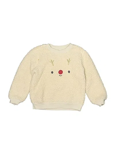 Pre-owned Petit Lem Kids' Pullover Sweater In Ivory