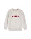 Petit Lem Unisex Merry Fleece Sweatshirt - Little Kid In Beige