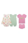 Petit Lem’s Mini Threads Babies' Petit Lem's Mini Threads 4-piece Berry Gift Set In Pink