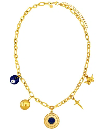 Petit Moments 18k Plated Stainless Steel Charm Necklace In Gold
