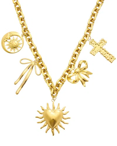 Petit Moments 18k Plated Stainless Steel Charm Necklace In No Color