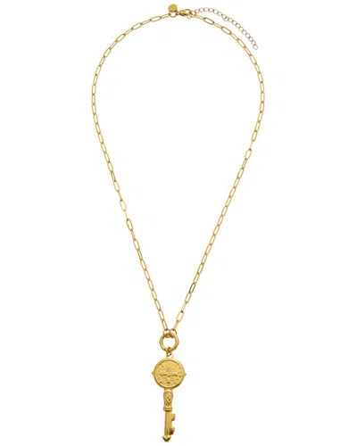 Petit Moments 18k Plated Stainless Steel Pendant Necklace In Gold