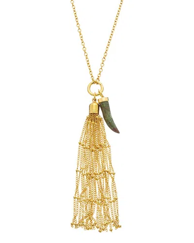Petit Moments 18k Plated Stainless Steel Pendant Necklace In Gold