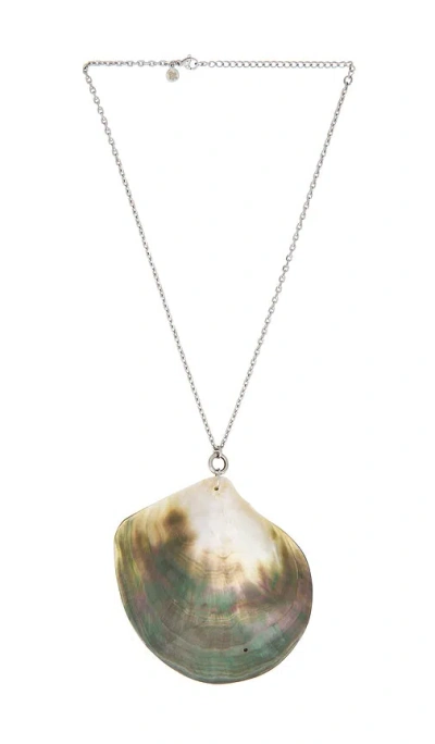 Petit Moments Abalone Shell Necklace In Metallic