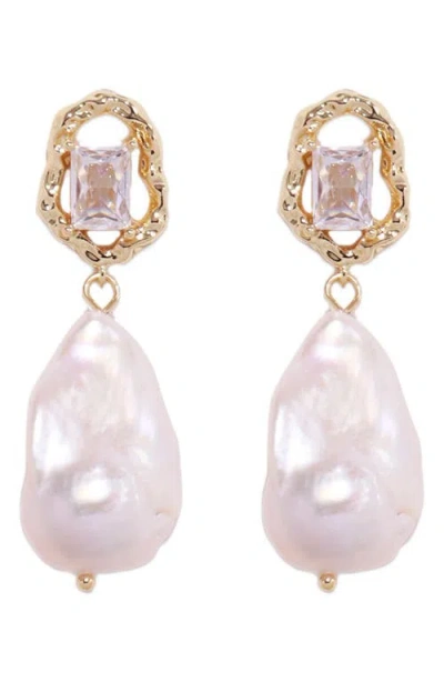 Petit Moments Abigail Faux Pearl Drop Earrings