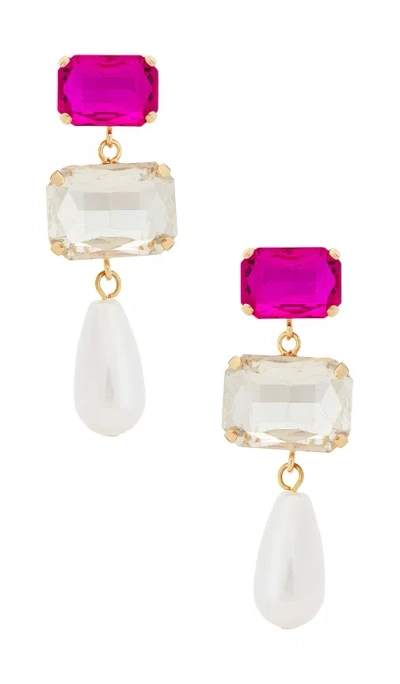 Petit Moments Alexis Pearl Drop Earrings In Pattern