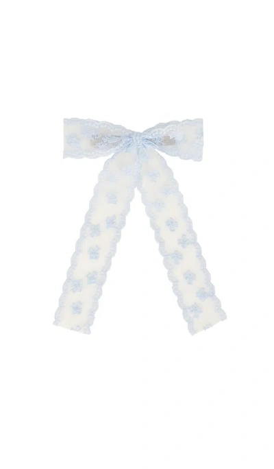 Petit Moments Angelic Hair Bow In 天蓝色
