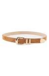 Petit Moments Atlas Faux Leather Belt In Brown
