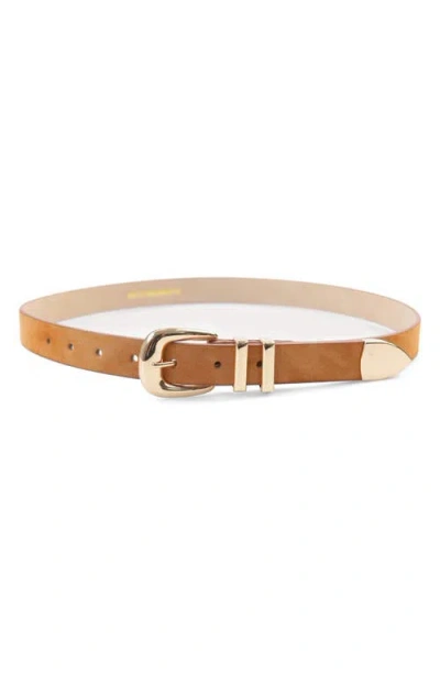 Petit Moments Atlas Faux Leather Belt In Brown