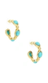 Petit Moments Bari Hoops In Turquoise