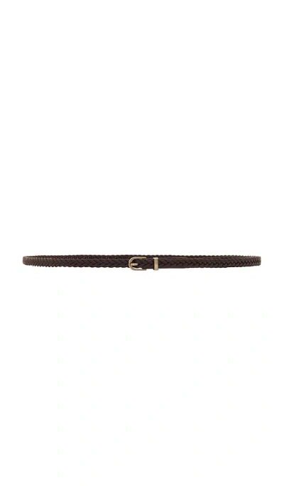 Petit Moments Braided Belt In Brown