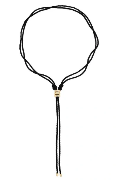 Petit Moments Braided Bolo Tie In Black