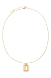 Petit Moments Bubble Initial Necklace In Gold - D