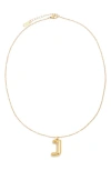 Petit Moments Bubble Initial Necklace In Gold - J