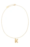 Petit Moments Bubble Initial Necklace In Gold - K