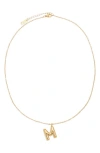 Petit Moments Bubble Initial Necklace In Gold - M