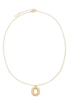 Petit Moments Bubble Initial Necklace In Gold - O