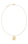 Petit Moments Bubble Initial Necklace In Gold - R