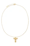 Petit Moments Bubble Initial Necklace In Gold - T