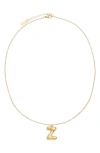 Petit Moments Bubble Initial Necklace In Gold - Z