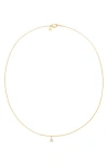 Petit Moments Call Me By Your Name Initial Pendant Necklace In Gold - A