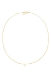 Petit Moments Call Me By Your Name Initial Pendant Necklace In Gold - C