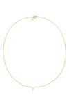 Petit Moments Call Me By Your Name Initial Pendant Necklace In Gold - D
