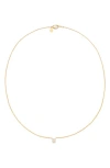 Petit Moments Call Me By Your Name Initial Pendant Necklace In Gold - G