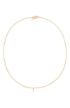 Petit Moments Call Me By Your Name Initial Pendant Necklace In Gold - I