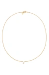 Petit Moments Call Me By Your Name Initial Pendant Necklace In Gold - J