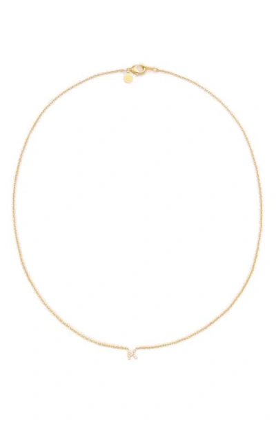 Petit Moments Call Me By Your Name Initial Pendant Necklace In Gold - K