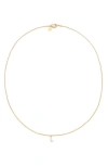 Petit Moments Call Me By Your Name Initial Pendant Necklace In Gold - L
