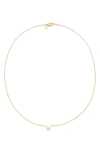 Petit Moments Call Me By Your Name Initial Pendant Necklace In Gold - M