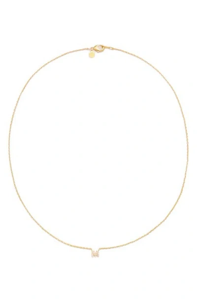 Petit Moments Call Me By Your Name Initial Pendant Necklace In Gold - M