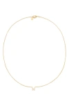 Petit Moments Call Me By Your Name Initial Pendant Necklace In Gold - N