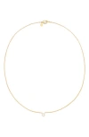 Petit Moments Call Me By Your Name Initial Pendant Necklace In Gold - O