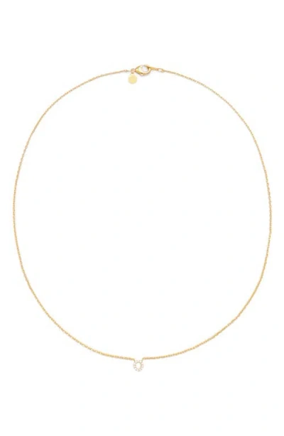 Petit Moments Call Me By Your Name Initial Pendant Necklace In Gold - O