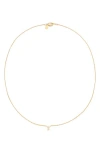 Petit Moments Call Me By Your Name Initial Pendant Necklace In Gold - S