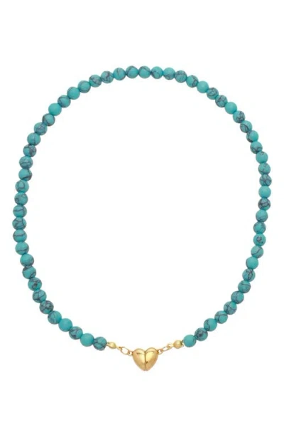 Petit Moments Celeste Beaded Choker Necklace In Blue